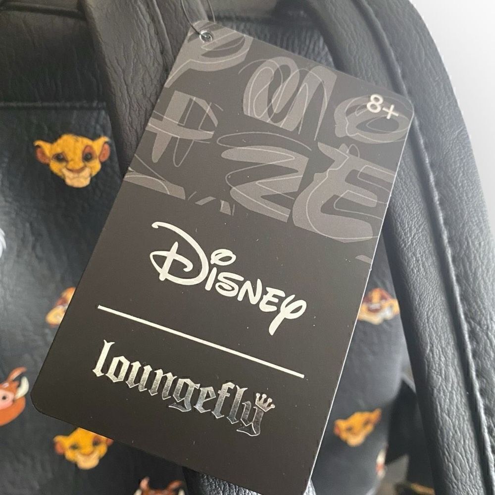 Loungefly Disney The Lion King Mini Backpack Black Character Faces New Exclusive - Picture 6 of 6